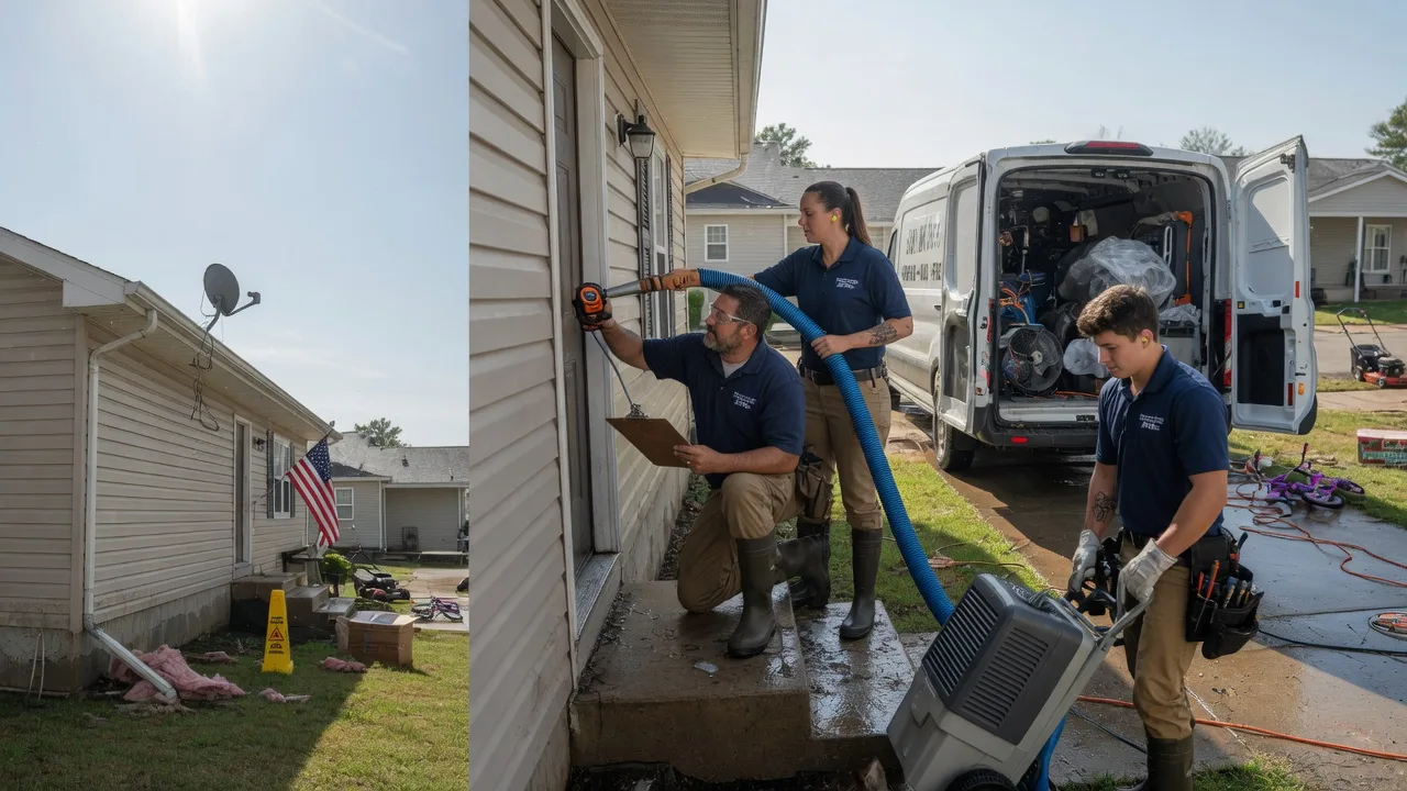 Ceiling Water Damage Restoration in Moran, KS near me